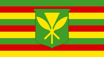 The Kanaka Maoli flag