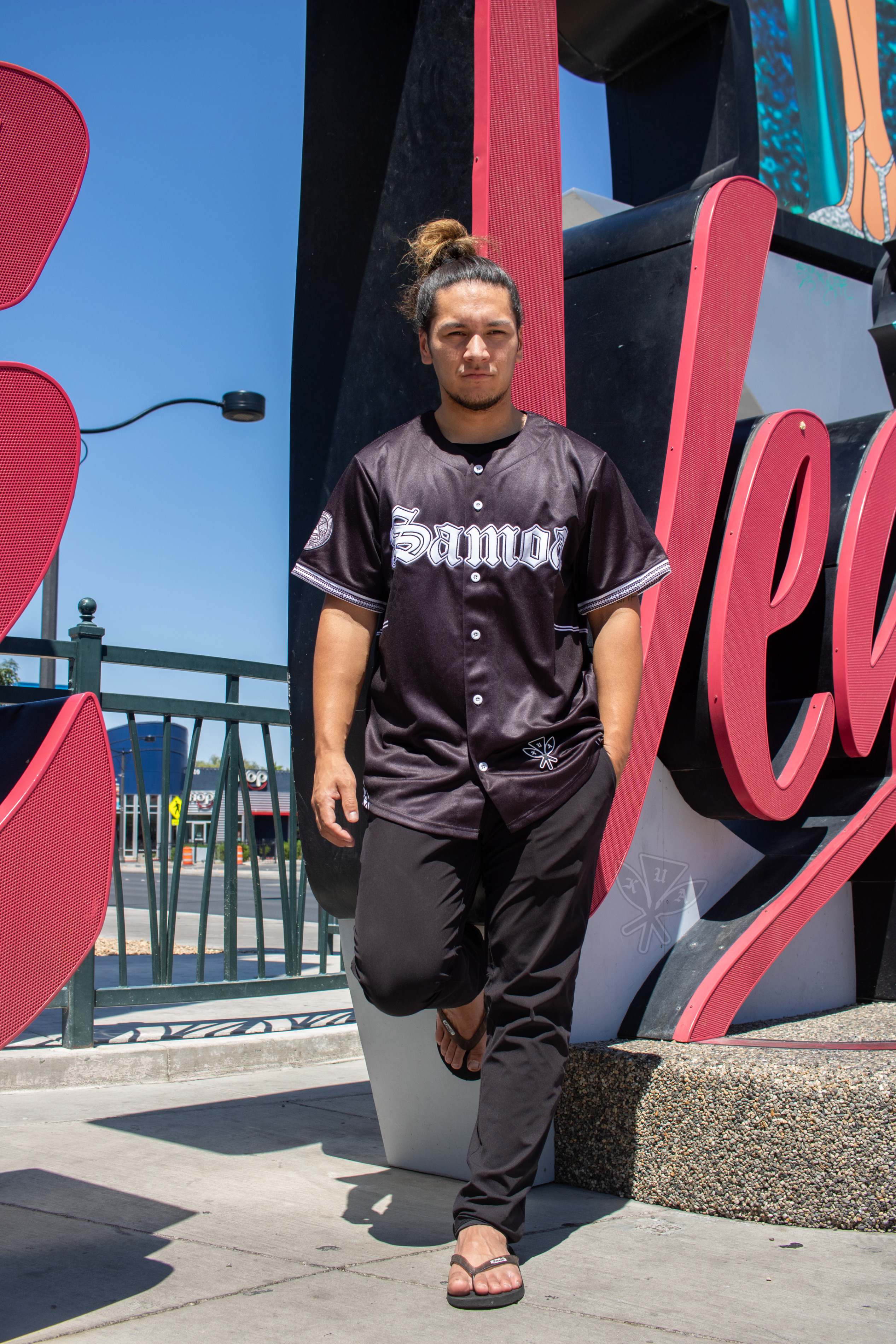 Samoa Pe'a Baseball Jersey - Black