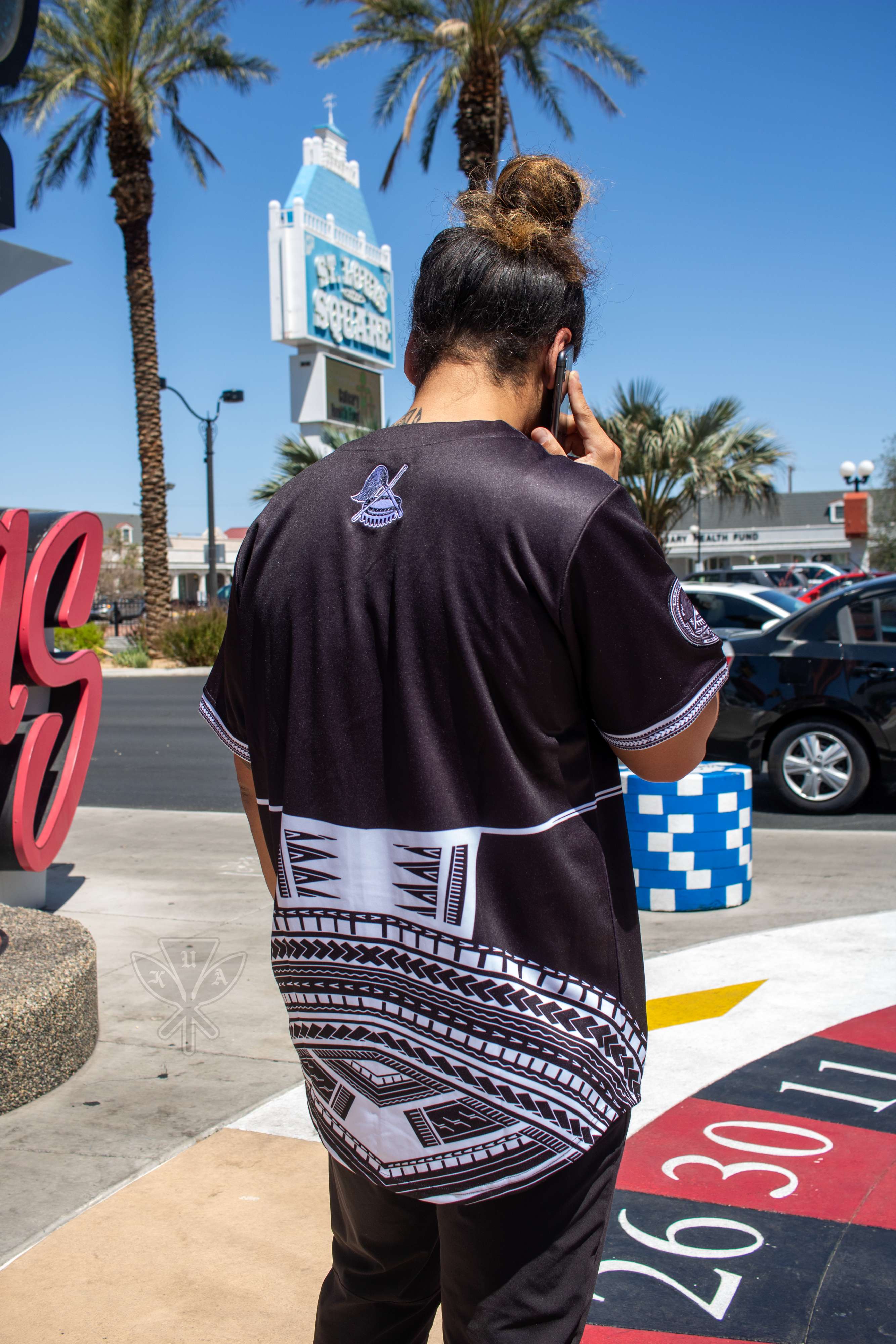 Samoa Pe'a Baseball Jersey - Black