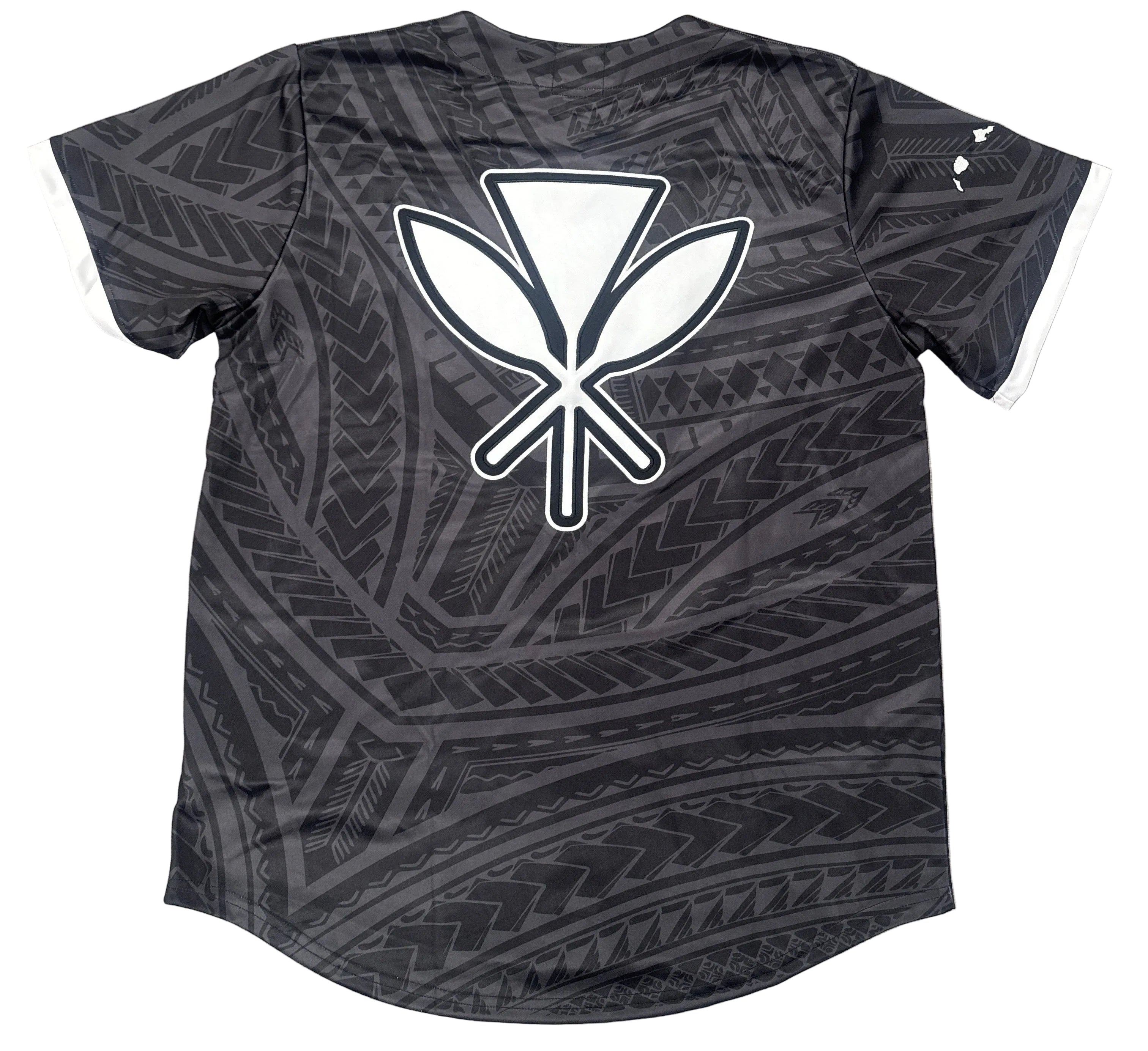 Tribal Black Baseball Jersey - Hawaii