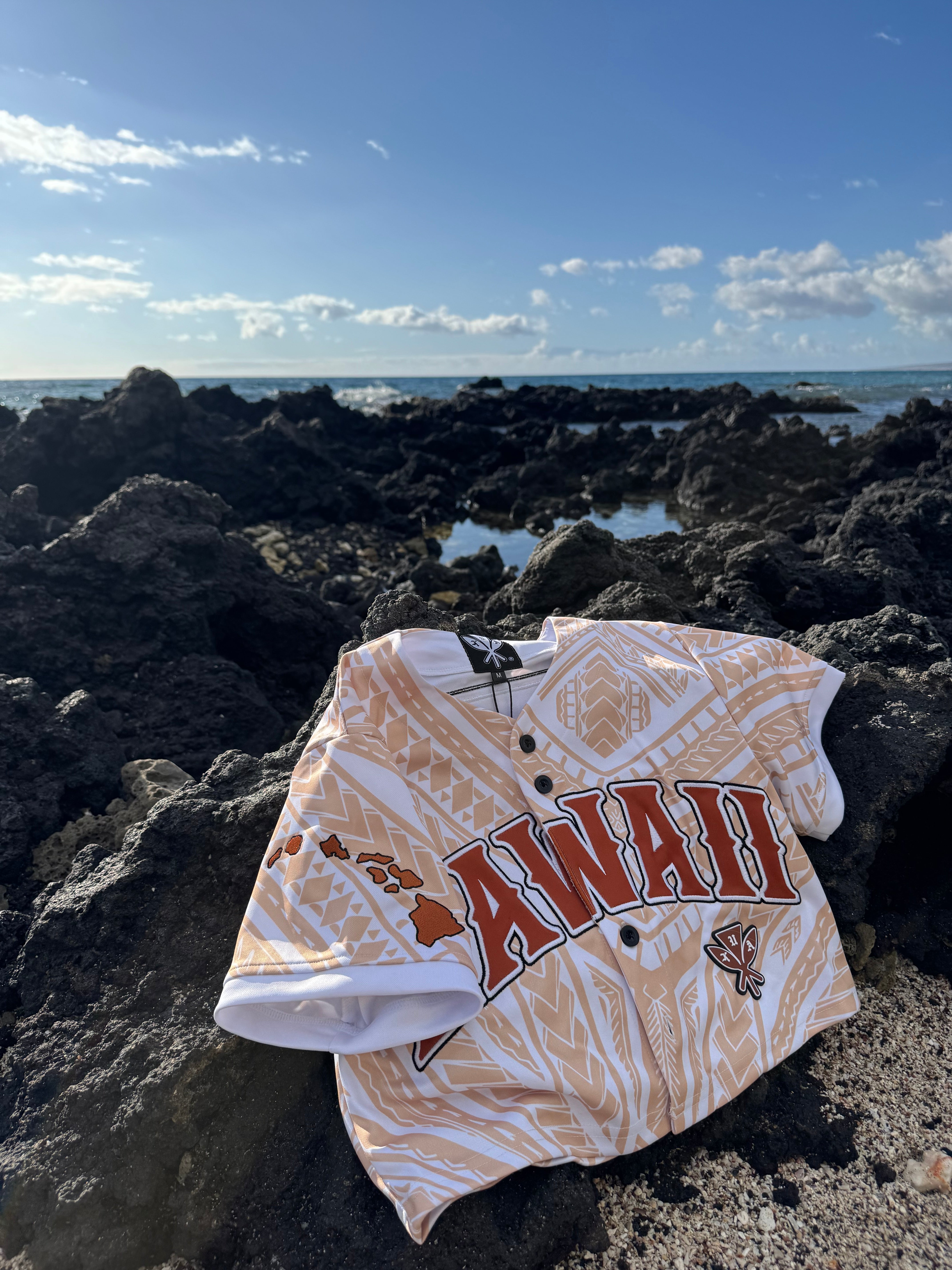 Tribal "Caramel" Baseball Crop Jersey - Hawaii