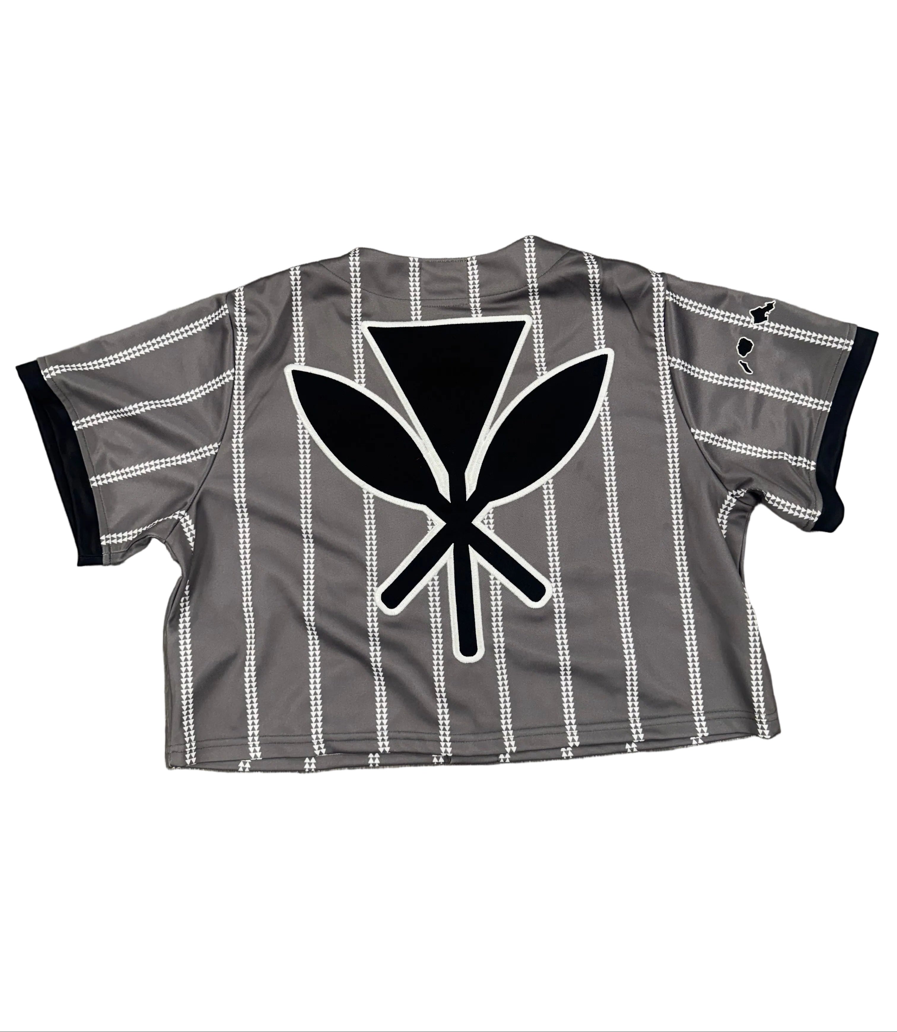 Aloha Pin Stripe Crop Jersey Back Womens