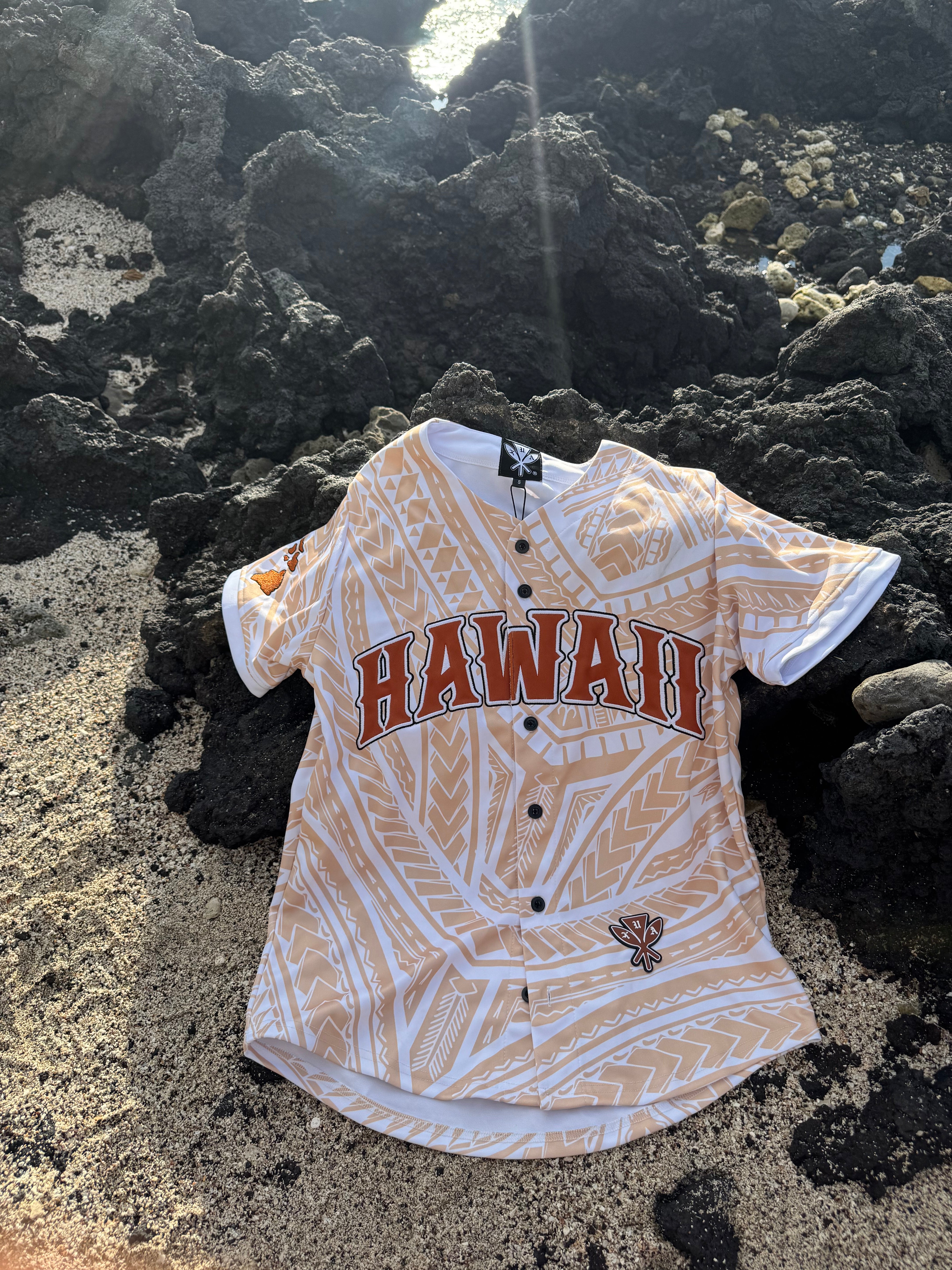 Tribal "Caramel" Baseball Jersey - Hawaii