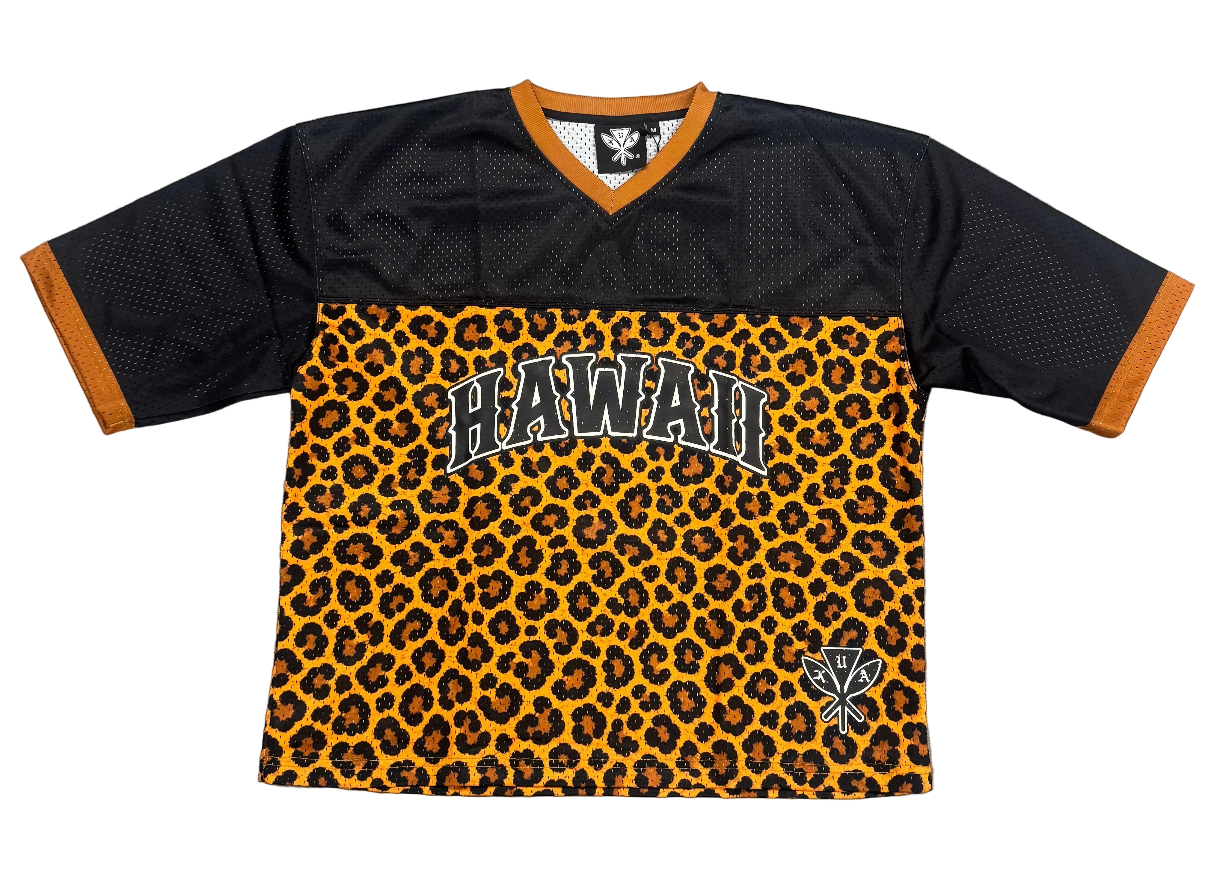 Cheetah Print Football Jersey - Hawaii