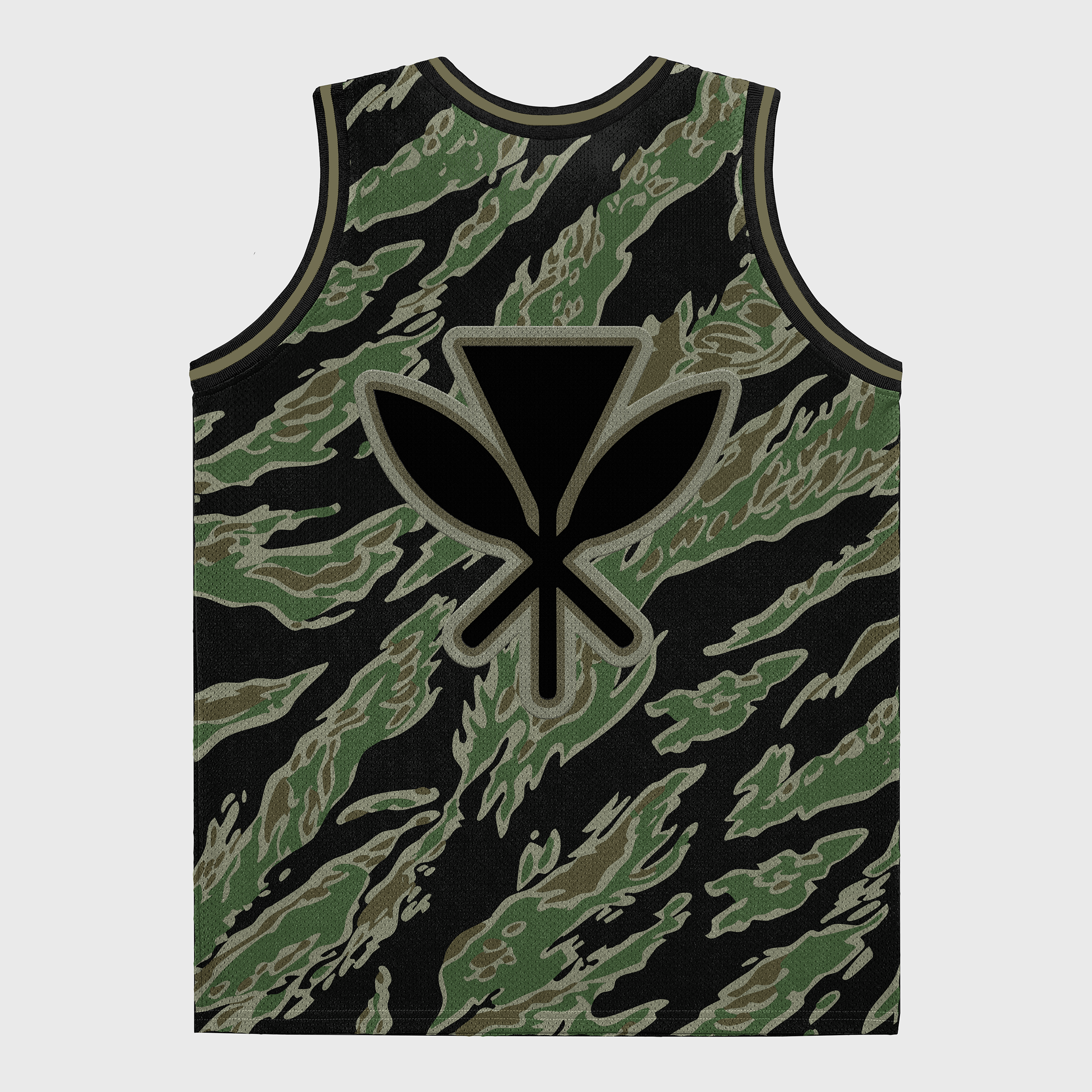 KUA BRAND - Hawaii Basketball Jersey Tiger Stripe Basketball Jersey - Baseball Jersey