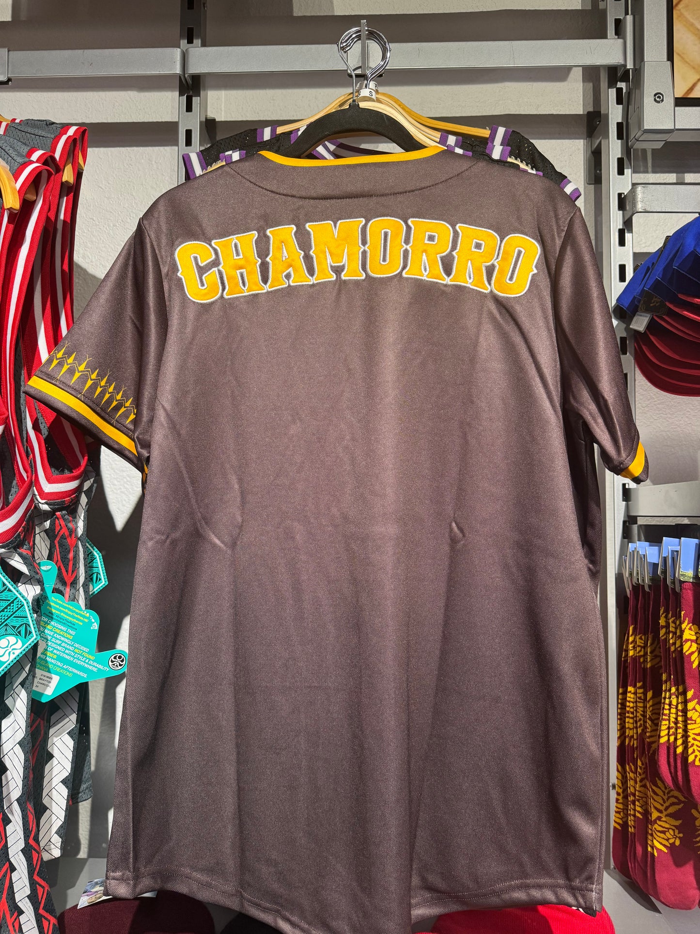 GUAM Baseball Jersey - Brown