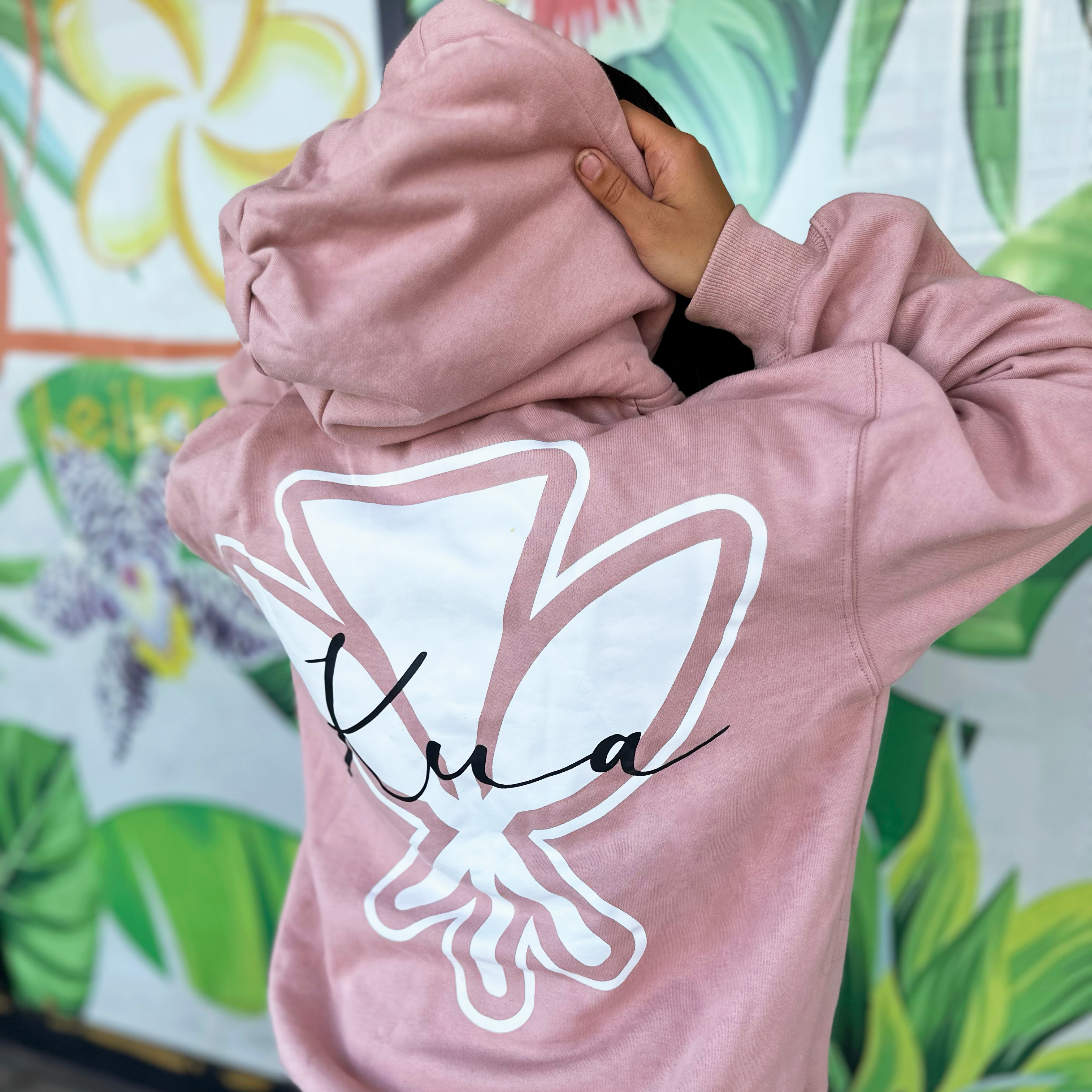 KUA BRAND -Lei Maker Hoodie Dusty rose hoodie - Hoodie