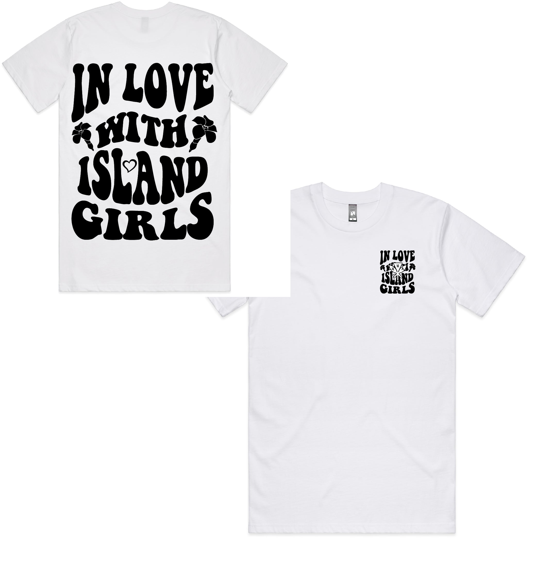 In love with Island Girls T-shirt Puakenikeni