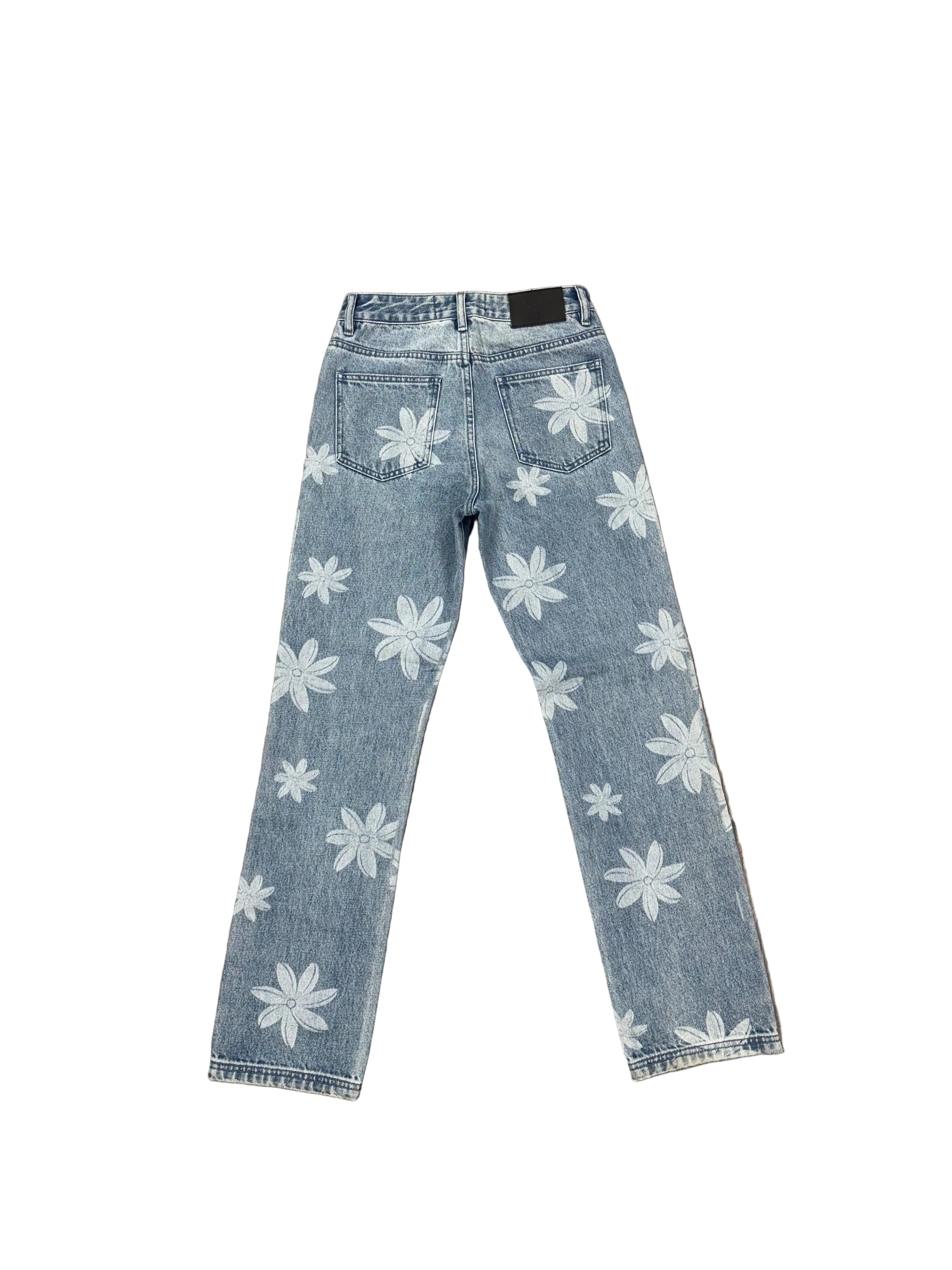 Tiare Flower Jeans Back