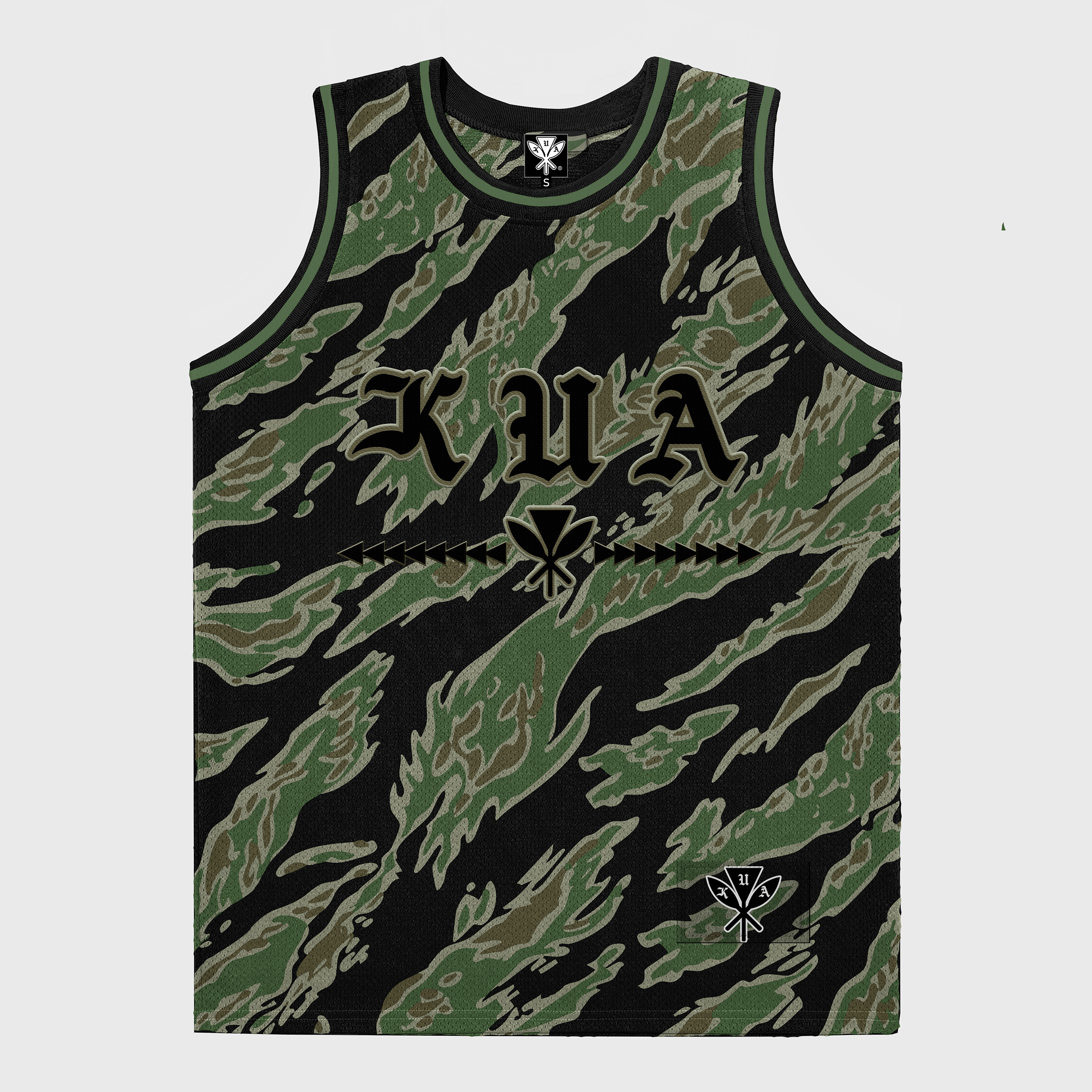 KUA BRAND - Hawaii Basketball Jersey Tiger Stripe Basketball Jersey - Baseball Jersey