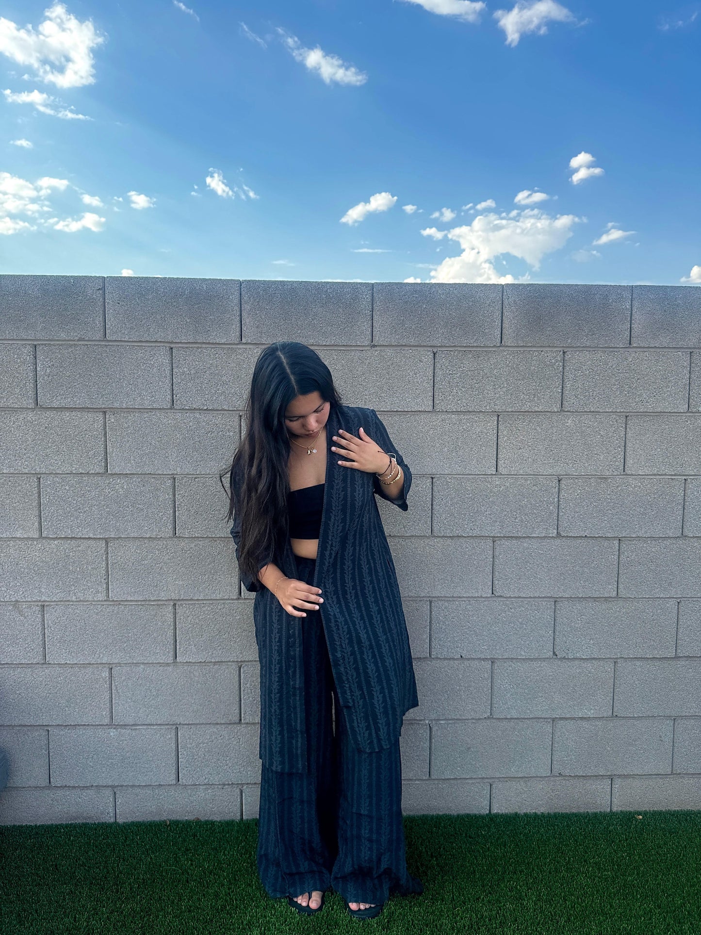 Maile/Pakalana Palazzo Pants - Black