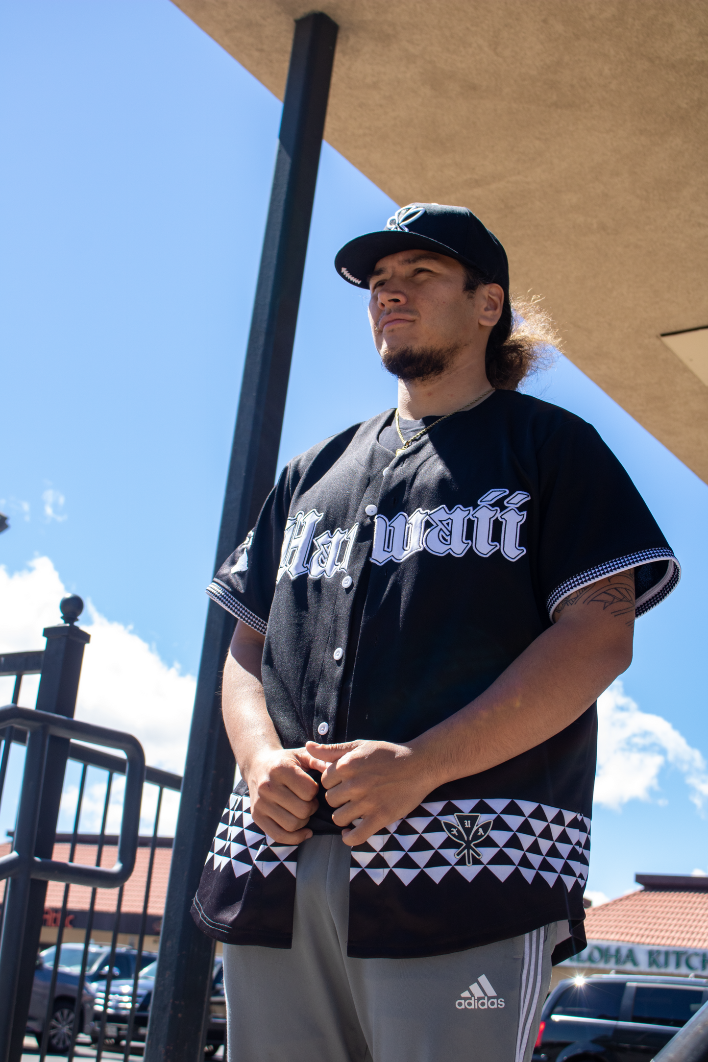 Hawaii Kahili Baseball Jersey - Black